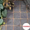 Baldosas de Paisajismo con Borde Amarillo para Recintos de Tortugas, Ladrillos Rojos Pequeños para Suelo de Tortugas, Ladrillos en Forma de Panal para Paisajismo y Decoración de Jardines