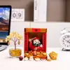 Adorno Feng Shui para Escritorio: Pequeño Altar para Trabajadores, Árbol de Dinero de Citrino para la Buena Suerte, Decoración de Entrada de Oficina