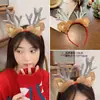 Acessórios de tiara para cabeça de Natal, tiara com galhos de veado, acessórios de cabelo de veado, decoração de Natal