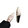 Novos Sapatos de Salto Baixo Moda 2026 com Aumento de Altura Oculto Versátil Bico Fino Franzido Outono Francês para o Trabalho Sapatos Femininos Sapatos Pequenos de Couro Preto