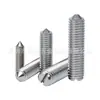 Tornillos prisioneros ranurados Gb71 al por mayor Acero inoxidable 304 Tornillos de máquina ranurados con extremo cónico M1.6 M2 M3 M4 M5 M10 Tornillos prisioneros
