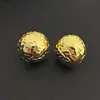 Aretes Esféricos Estrella Canruo Diseño Sencillo de Nicho Aretes de Temperamento Único Bola Brillante con Baño de Oro Real