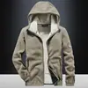 Chaqueta de Polar para Hombre de Otoño e Invierno Más Vendida Chaqueta Gruesa Cálida a Prueba de Frío con Capucha Ropa para Hombre Abrigo Superior Transfronterizo