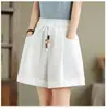 Pantalones Cortos Anchos Estilo Coreano para Mujer, Nuevo Estilo Verano 2026, Corte Holgado, Pantalones Casuales Adelgazantes, Pantalones Simples Versátiles Holgados de Tallas Grandes