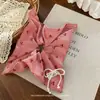 Corea del Sur Ins Nueva Moda Letra Alta Cereza Roja Lazo Textura Intestino Grande Diadema para el Cabello Accesorios para el Cabello Mujer