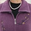 Chaleco cálido de abuela para otoño e invierno, abrigo de lana de visón, informal, holgado, de talla grande, para madres mayores