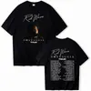2025 Nuevo Modelo Comercio Exterior Sitio Web Independiente Camiseta Retro Tour Rod Wave Moda Harajuku Cuello Redondo Sho