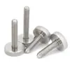 Tornillo moleteado de acero inoxidable 304 Perno de ajuste giratorio a mano Cabeza plana grande Cabeza redonda Publicidad M3-M10Gb835