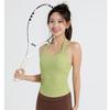 Nuevo Sujetador Deportivo para Mujer a Prueba de Golpes para Correr Acanalado Fitness Halter Hermoso Sujetador de Espalda Top Chaleco de Yoga Transpirable