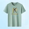 Camiseta de Verano 2024 de Moda para Hombre, Cuello Redondo, Estampada, Manga Corta, Suave y Cómoda, Talla Grande, Camiseta Básica Casual, Fresca y de Secado Rápido
