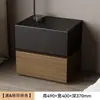 Mesita de noche sin formaldehído para uso doméstico, Gabinete de noche de arte en hierro para dormitorio, Pequeño gabinete de cajones de almacenamiento inteligente de acero, Gabinete de almacenamiento de lujo ligero