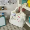 Nova Bolsa Tote de Ombro Único Desenho Animado Fofo Feminina Grande Capacidade Lona Versátil Para o Dia a Dia Fashion Menina Bolsa de Mão