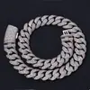 Estilo Hip-Hop Europeo y Americano Cadena Cubana de Burbujas de Plata S925 de 22 mm con Moissanita Joyería Transfronteriza de Alta Calidad Collar para Hombre Personalización