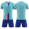 Conjunto de Uniforme de Futebol para Estudantes Masculinos e Femininos, Treino de Competição, Uniforme de Equipe de Corrida, Compra em Grupo, Camisa Esportiva de Manga Curta com Tamanho Estampado