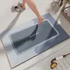 Tapete de Chão Absorvente Simples para Banheiro para Uso Doméstico, Resistente a Manchas e Fácil de Manter, Tapete de Chão de Terra de Diatomáceas Secagem Rápida Antiderrapante