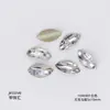 Nova arte de unhas com furador de base pontuda branca, furador em formato de unha, branco transparente, tridimensional, super brilhante, DIY, armadura de uso, adesivo de joia de diamante, atacado