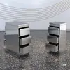 Gabinete de Herramientas de Peluquería Gabinete de Herramientas de Barbería Estante de Almacenamiento para Peinadores de Acero Inoxidable Gabinete de Exhibición de Pie
