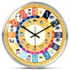 Reloj de Pared para Aula de Jardín de Infancia Reloj de Trabajo y Descanso para Estudiantes de Primaria en Casa Reloj de Pared de Cuarzo Reloj de Dibujos Animados para Niños Reloj de Reconocimiento para Educación Temprana