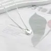 Collar para Mujer Marca Coreana de Nicho coldf Collar con Etiqueta Irregular Cadena de Plata Refrescante de Alto Grado Cruz