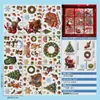 Decorações de Natal Papai Noel Transfronteiriças Novos Adesivos Eletrostáticos Grades de Janela Layout de Cena Adesivos para Porta de Vidro Janelas