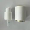 Bomba de Polvo de 18 Dientes con Boquilla de Spray Externa, Tapa Redonda Galvanizada, Envase Cosmético, Cabezal de Bomba de Presión para Loción, Venta al por Mayor del Fabricante