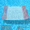 Nuevo Individual Portátil Perlescente Transfronterizo Fila Flotante Inflable Plegable con Malla PVC Engrosado Ecológico Hamaca de Agua de Doble Tubo