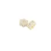 Preserva Cor Cobre Banhado com Ouro Real 18K Hexagonal Zircônia Espaçador de Roda Contas Acessórios para Pulseira DIY C45