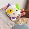 Capa protetora colorida de gato pintado para AirPods Pro 3ª geração, adequada para fones de ouvido Bluetooth da Apple, AirPods 4