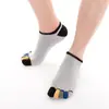 Calcetines Invisibles de Cinco Dedos para Hombre con Algodón de Colores Absorbentes de Sudor Calcetines para Dedos Calcetines de Barco de Corte Bajo Calcetines Deportivos para Dedos Primavera y Verano