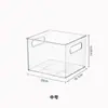Caja de Almacenamiento para Refrigerador de Grado Alimenticio para el Hogar Cocina Transparente de Plástico Caja de Almacenamiento de Gran Capacidad Caja para Conservación de Bebidas y Alimentos