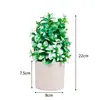 Nova Begônia Artificial Mais Vendida na Amazon Planta Verde em Vaso Estilo Europeu Fresca Decoração para Casa Fábrica Planta Verde Decorativa