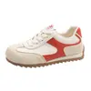 Tênis Rasos Diários para Mulheres, Novo Modelo 2026, Primavera e Outono, Aumentadores de Altura Treino Alemão Casual Esportivo Sapatos Brancos, Respiráveis