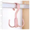 Gancho para bolso giratorio creativo de cuatro garras zapatero tendedero para corbatas bufanda perchero para abrigos perchero de plástico perchero