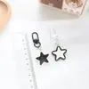 Llavero de Estrella Blanco y Negro Colgante Lindo Vintage Novia Dulce Fresco Estilo Ins Accesorios para Bolsos Joker Accesorios Colgantes para Auriculares