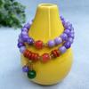 Pulsera al por mayor de cuarzo roca jade de dos círculos aguamarina tesoro cómoda a púrpura verde seco imitación rojo sur dos círculos damas suministro en vivo
