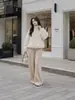 Nueva Chaqueta Cortavientos Coreana de Primavera y Otoño para Mujer, con Hombros Descubiertos, Cintura con Cordón, Cuello Alto, Moda Versátil, Ajustada, Tendencia