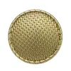 Botones Metálicos Retro con Patrón de Cáñamo Tejido para Abrigos de Moda, Chaquetas de Mezclilla, Trajes, Suéteres, Botones Redondos Decorativos