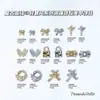 Nuevo Lujo Accesible Zircón Corazón Lazo Corona Pavo Real Cobre Incrustado Zircón DIY Manicura Bolsa para Presbicia Accesorios