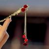 Presilha de Cabelo com Borla Estilo Chinês Acessórios de Cabelo para Roupas Antigas Acessórios Hanfu Ornamento Disco Cabelo Presilha de Cabelo Tassel para Roupas Antigas Caminhada Feminina