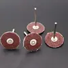 Fornecido diretamente pelo fabricante, cabeça de lixa de moagem tipo T com haste de 3 mm, disco de polimento, cabeça de moagem de tecido de lixa