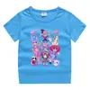 Conjunto de Camiseta e Shorts de Gola Redonda de Verão 2026 para Crianças Estilo Coreano Casual Absorvente de Suor Cor Doce Conjunto de Moletom para Crianças Pequenas