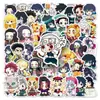 50 Pegatinas Versión Q de Demon Slayer Anime Japonés Personaje Lindo Graffiti Computadora Portátil Patineta Decoración de Pegatina de Escritorio