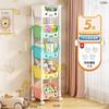Rack de Armazenamento Carrinho de Armazenamento de Lanches e Brinquedos para Crianças Doméstico Multicamadas Sala de Estar Infantil Rack de Armazenamento de Chão para Bebê