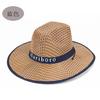 Sombrero de Paja de Vaquero Occidental Sombrero para el Sol Sombrero de Ala Ancha para Pesca Sombrero Plano de Vaquero para Exteriores Sombrero de Paja para Protección Solar