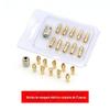 Mini moagem elétrica micro broca elétrica conjunto de moagem acessórios de cabeça sanduíche de cobre 10 pc sanduíche de cobre M8M7 porca