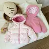 Abrigo de Algodón para Niños 2026 Invierno Cálido Engrosado Elegante Chaqueta de Algodón para Bebés con Forro de Felpa Atuendo de Otoño para Niñas