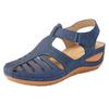 Sandalias Baotou para Mujer Comercio Exterior Cuña Verano Zuecos Europeos y Americanos Suela Gruesa Talla Grande Sandalias Romanas de Pulpo Venta al por Mayor