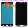 Para Samsung A720 ensamblaje de pantalla A7 2017 pantalla LCD A720F/N/M pantalla de visualización de teléfono móvil oled al por mayor