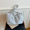 Bolso Tote de Lunares Niche Coreano para Mujer 2026 Nuevo Bolso de Gran Capacidad para Estudiante Universitario Viaje Diario Bolso Grande de un Solo Hombro