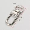 Gancho de Aleación de Zinc Giratorio para Joyería DIY de 3 Puntos, Hebilla Pequeña para Puerta, Gancho Metálico, Hebilla, Herrajes, Accesorios para Equipaje